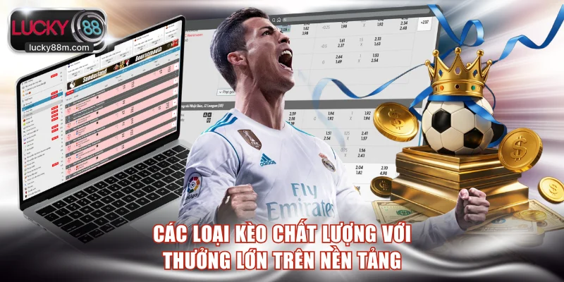 Các loại kèo chất lượng với thưởng lớn trên nền tảng